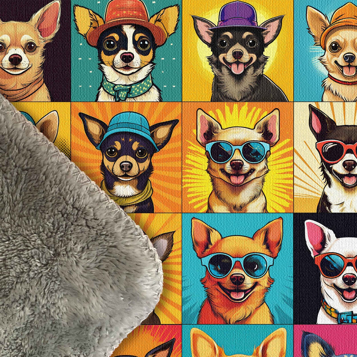 Chihuahua Chic Sherpa Blanket